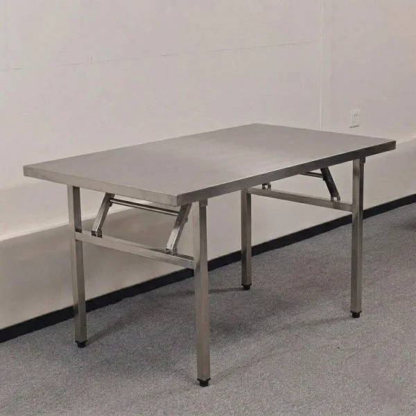 Mesa de comedor de acero inoxidable